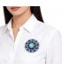 XSB254 - Plant Lotus Gradient Enamel Large Flower Brooch 